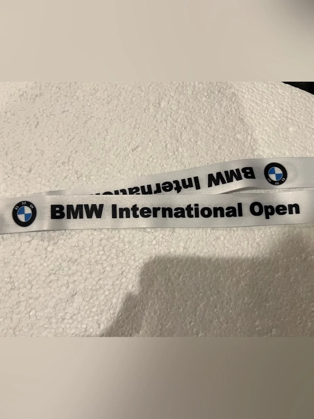 BMW INTERNATIONAL OPEN White, Black & Blue Quick Release Lanyard